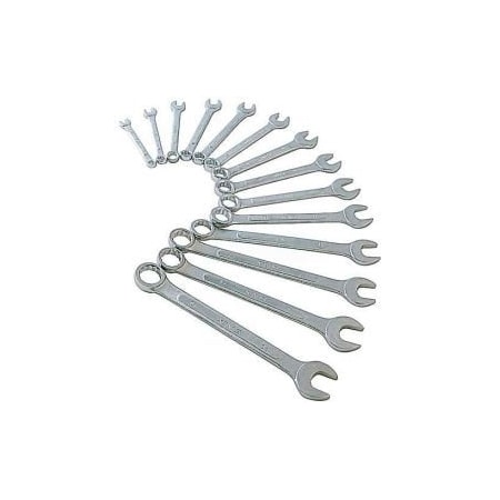 Sunex Sunex Tools 9715A 14 PC. 6-19MM Metric Raised Panel Combination Wrench Set W/ Storage Pouch 9715A